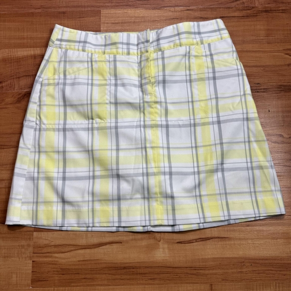 IZOD Perform X Sport Skirt Yellow & White Plaid Size 2 - Picture 1 of 6